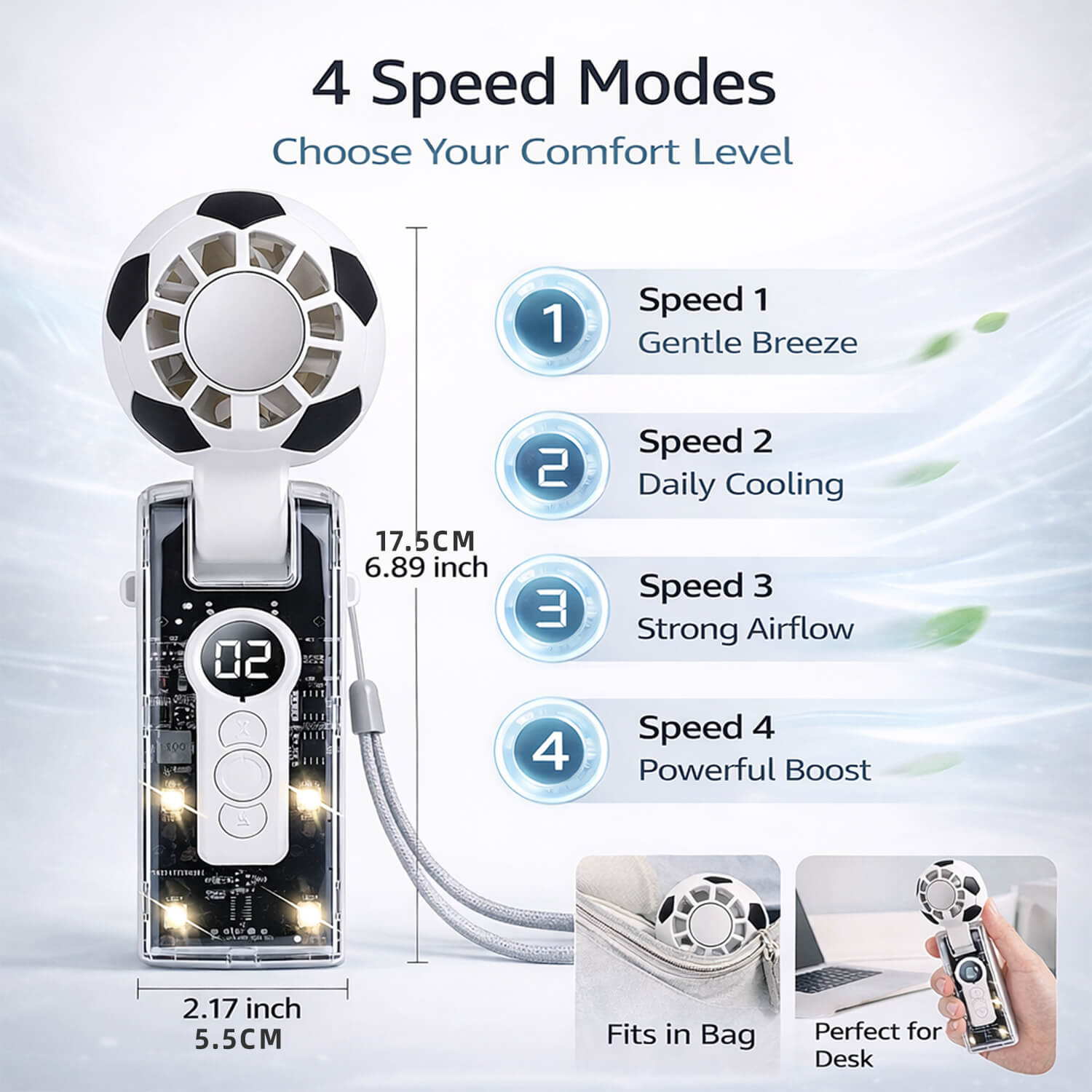 Portable Rechargeable Mini Fan
