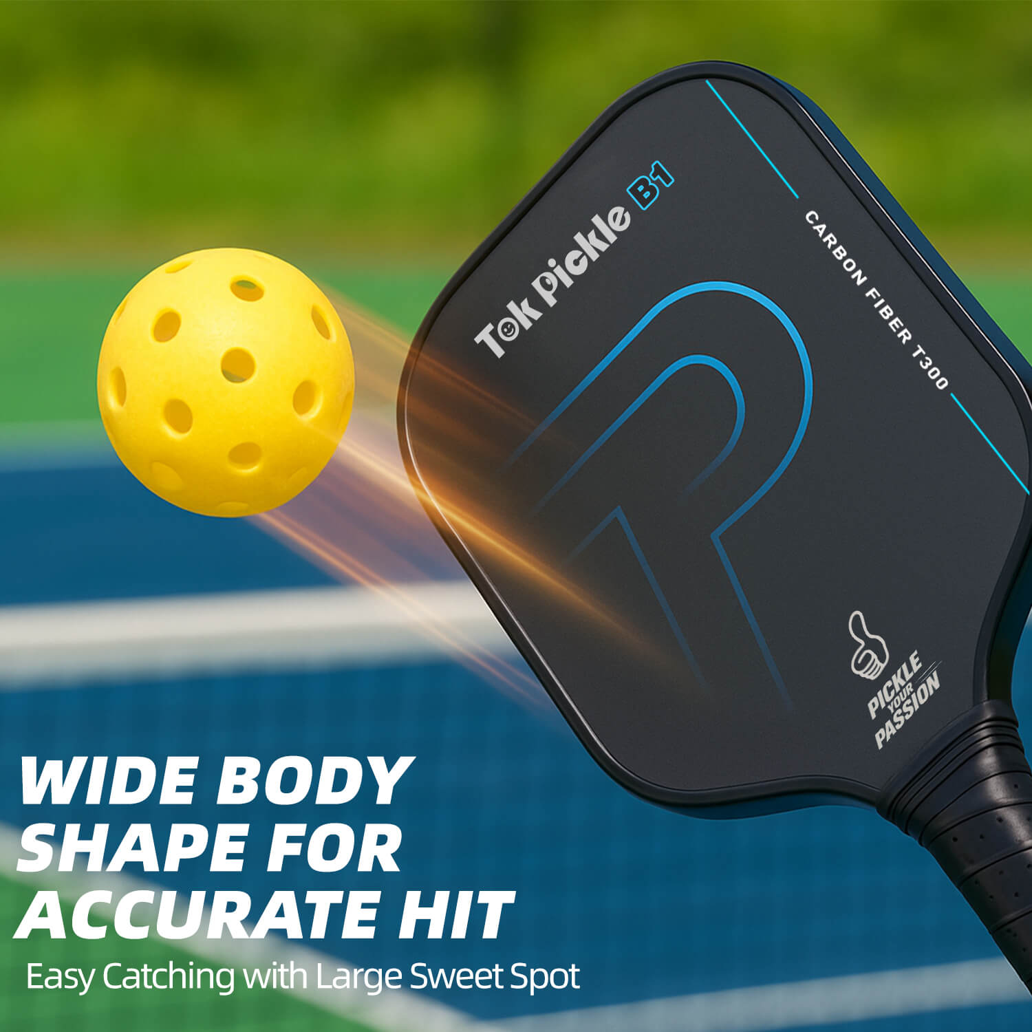 T300 Carbon Fiber Pickleball Paddle Set