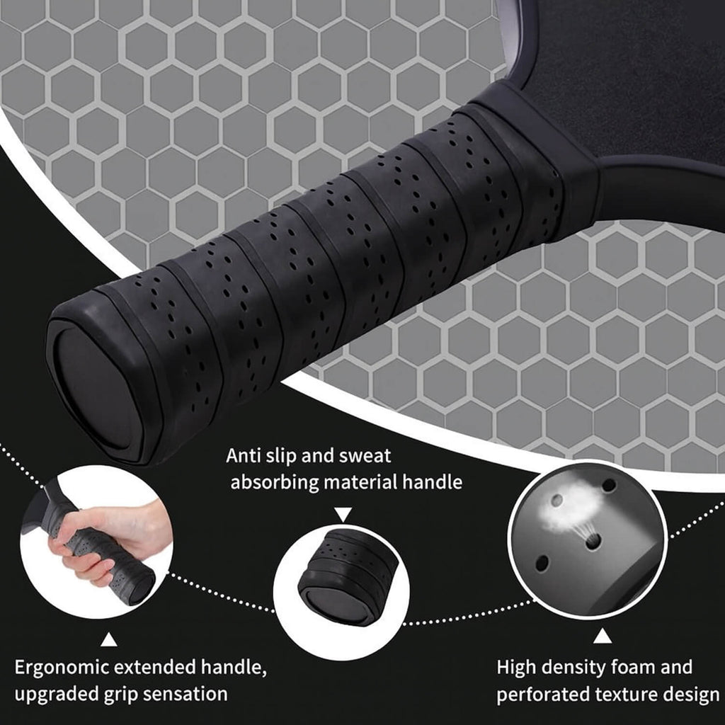 T300 Carbon Fiber Pickleball Paddle Set
