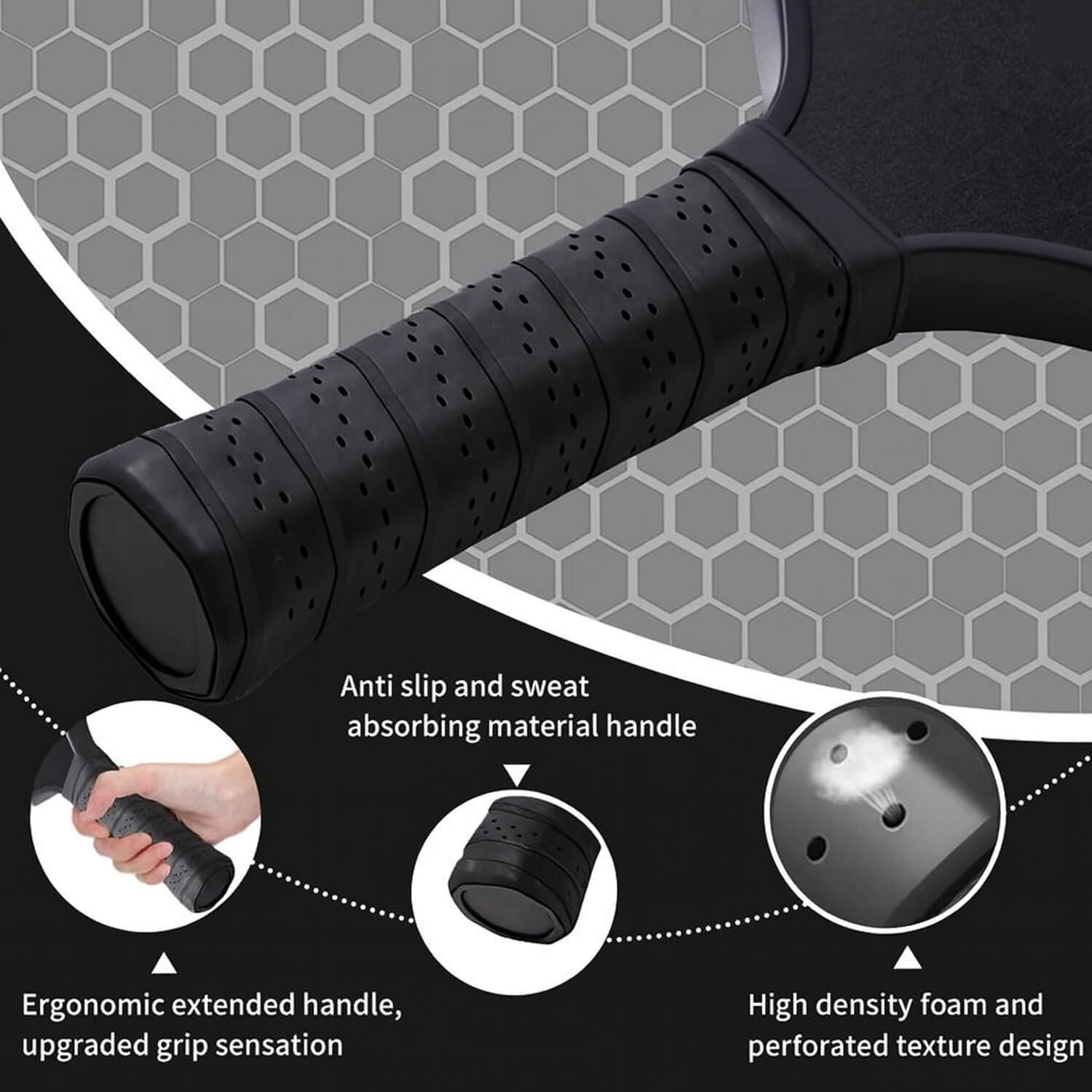 T300 Carbon Fiber Pickleball Paddle Set