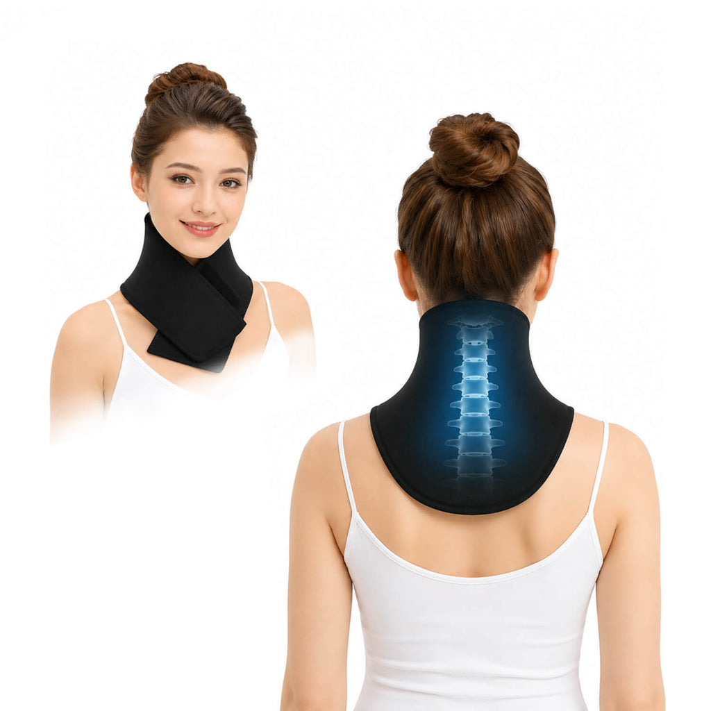 Reusable Hot & Cold Neck Ice Pack | Gel Neck Pain Relief Wrap