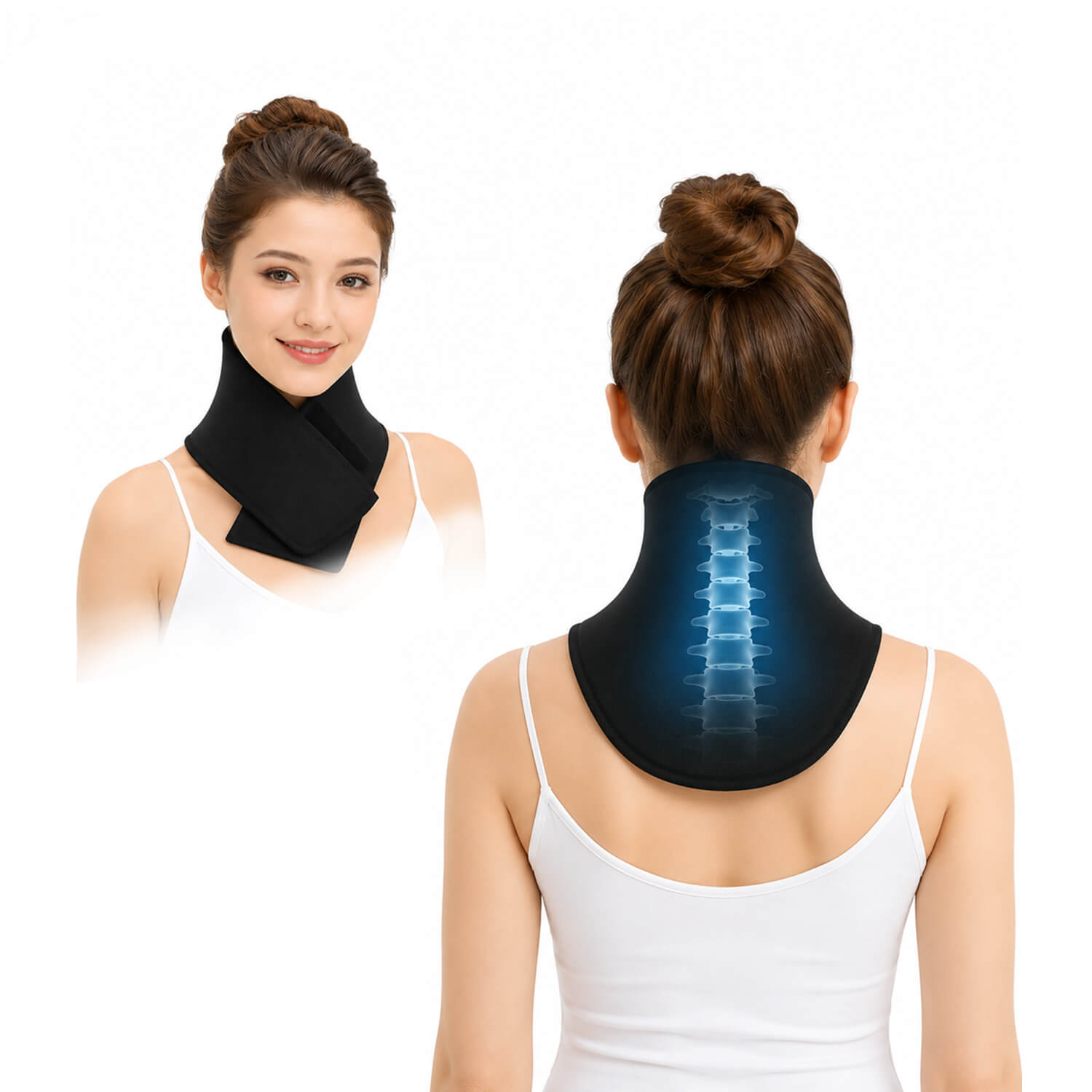 Reusable Hot & Cold Neck Ice Pack | Gel Neck Pain Relief Wrap
