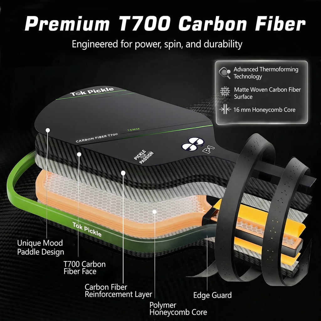 T700 Carbon Fiber Pickleball Paddle