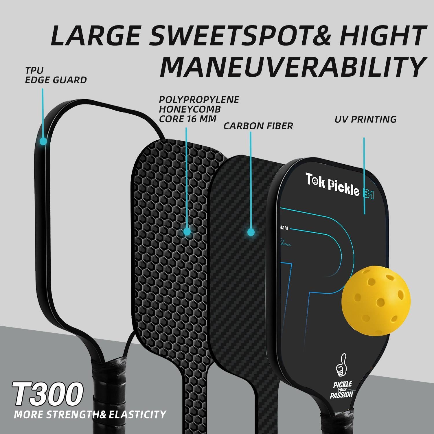 T300 Carbon Paddle Set