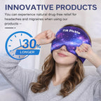 Cooling Gel Head Wrap – Hot & Cold Therapy Headache Relief Mask