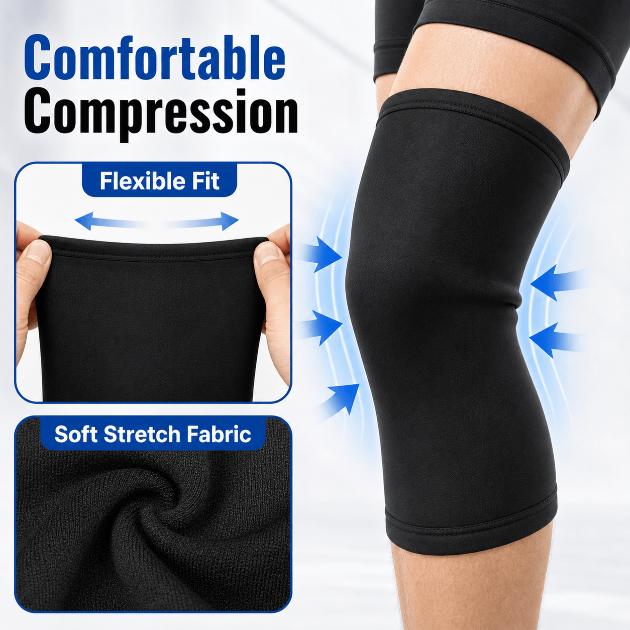 Reusable Gel Knee Wrap for Hot & Cold Therapy | Compression Support for Knee Pain