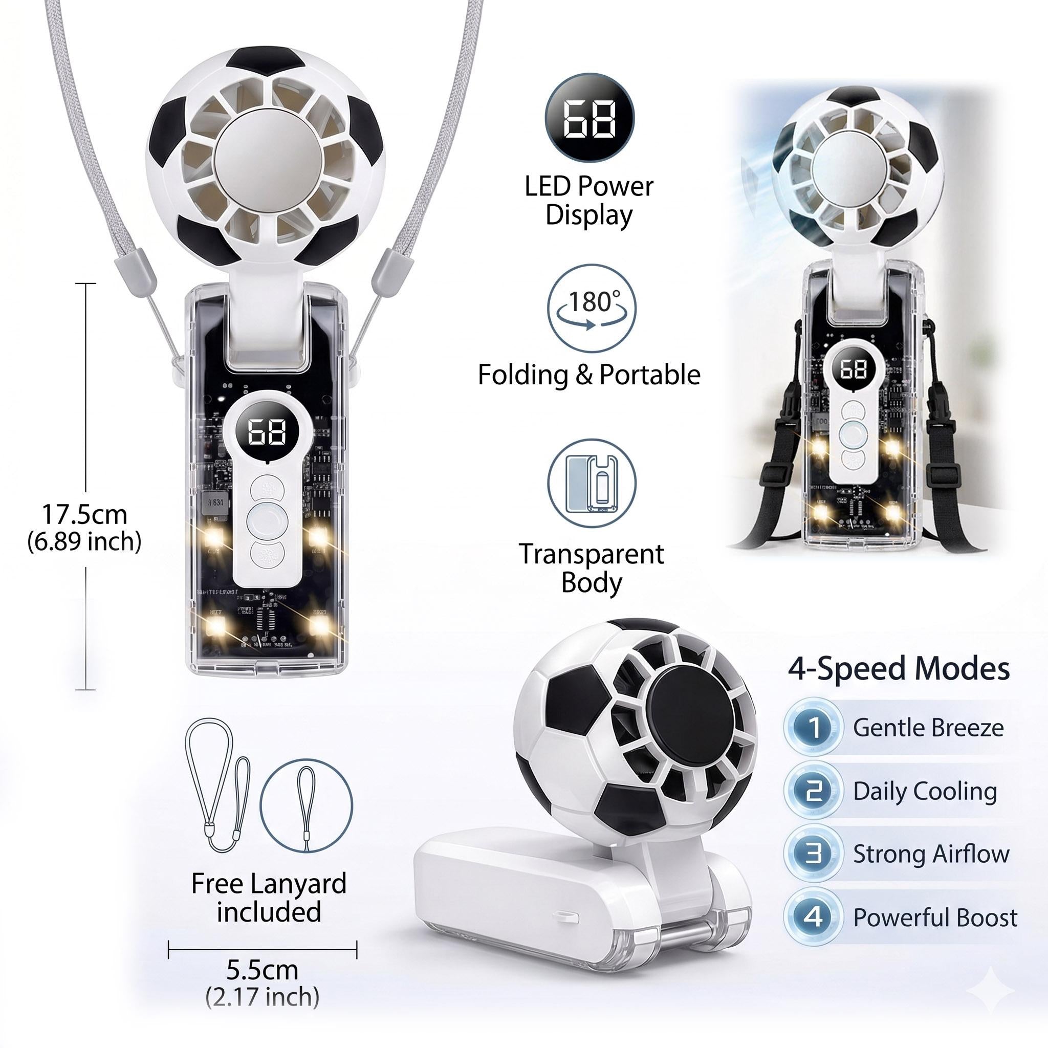 Portable Rechargeable Mini Fan