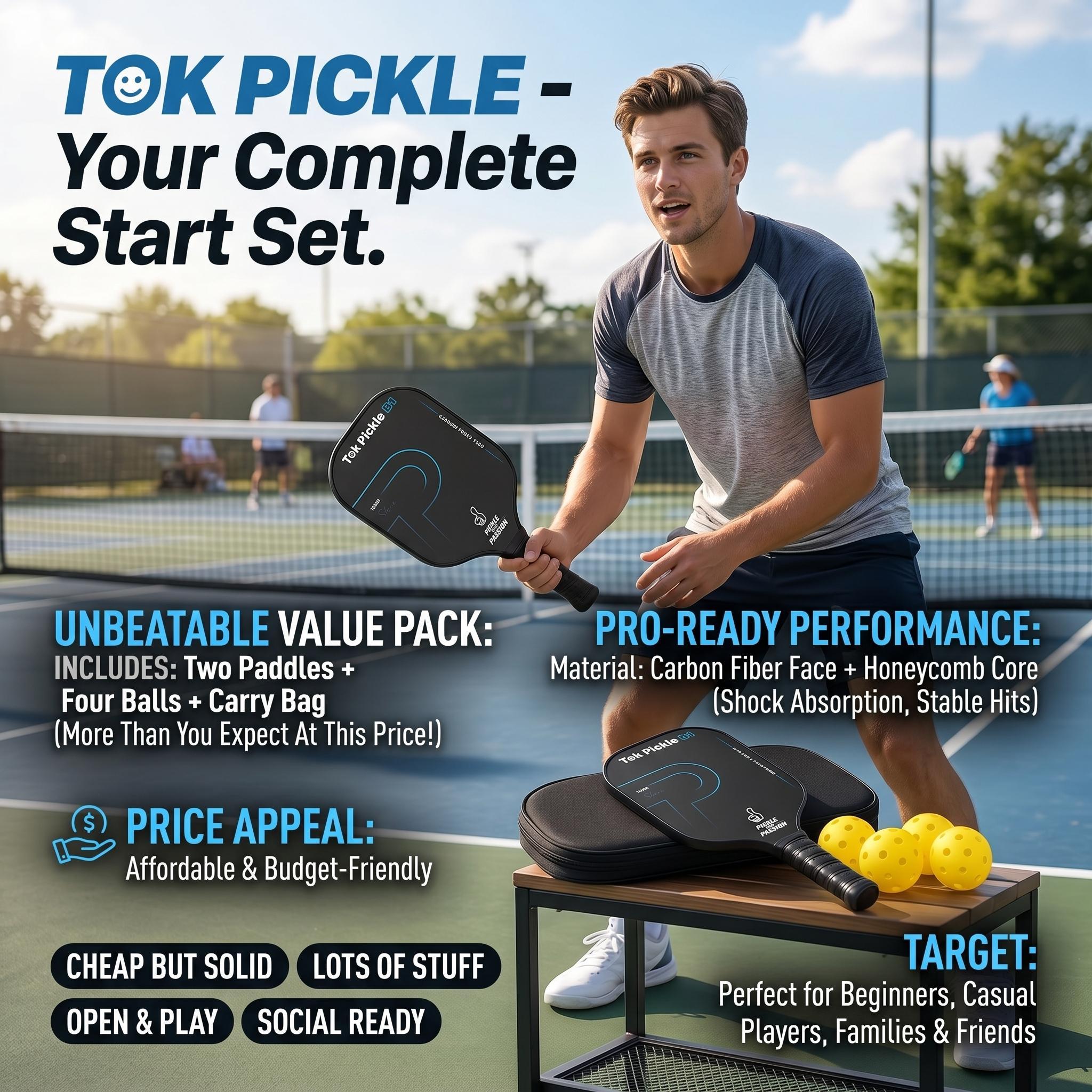 T300 Carbon Paddle Set