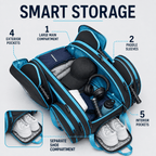 2-in-1 Detachable Pickleball Paddle Bag